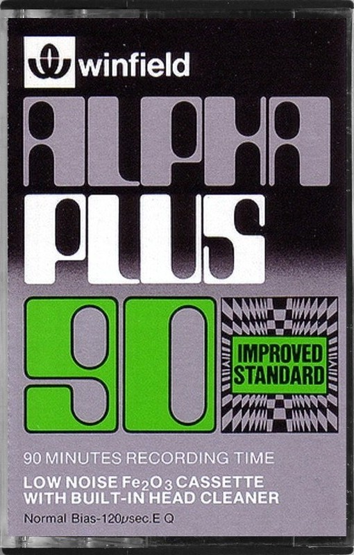 Compact Cassette Winfield Alpha Plus 90 "Improved standart" Type I Normal 1978 UK