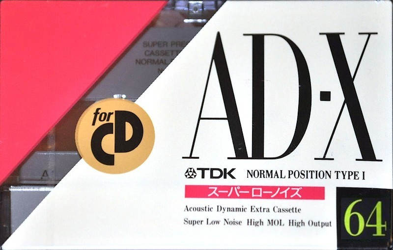 Compact Cassette: TDK  - AD-X 64