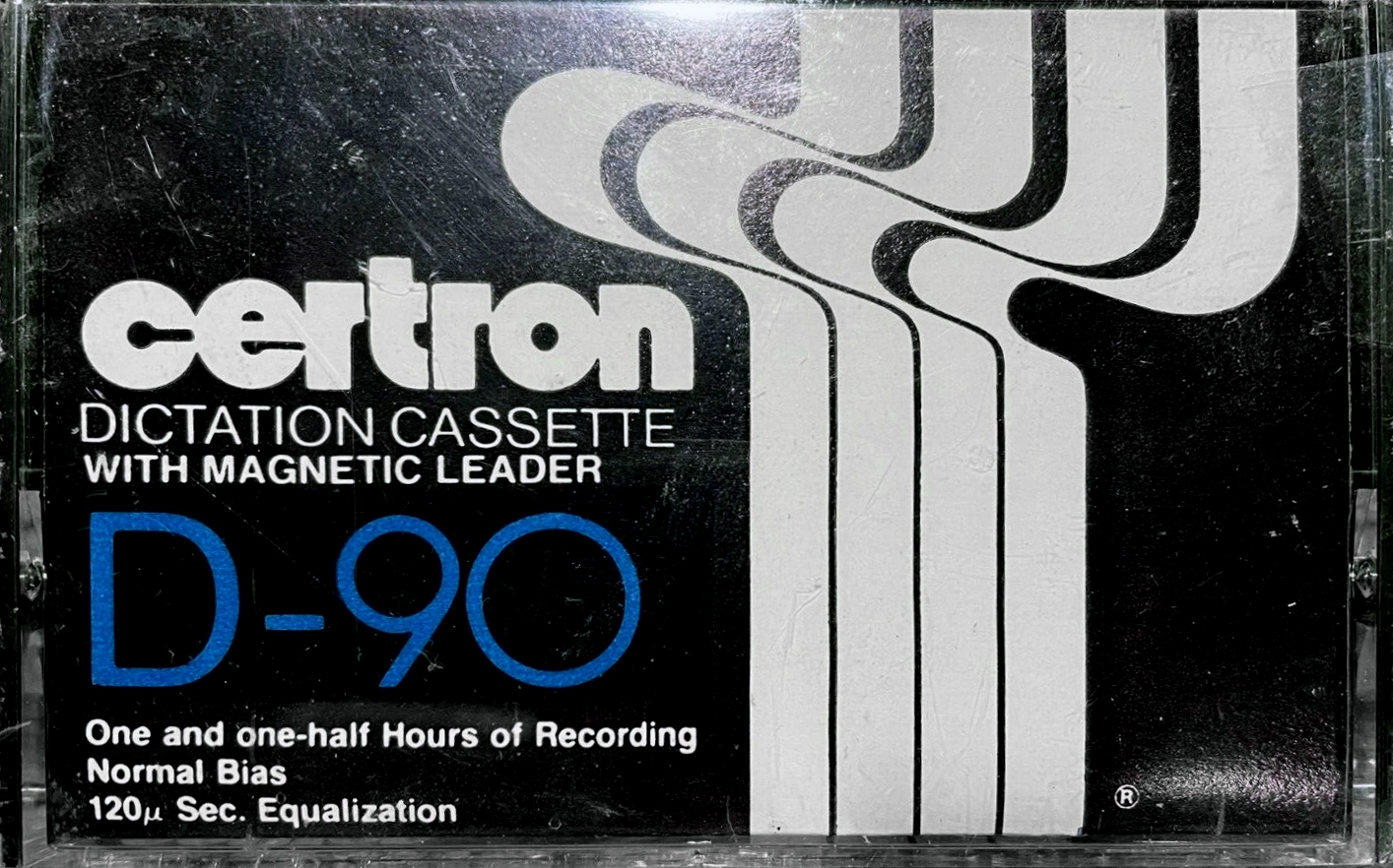 Compact Cassette Certron D / Dictation 90 Type I Normal 1978 USA
