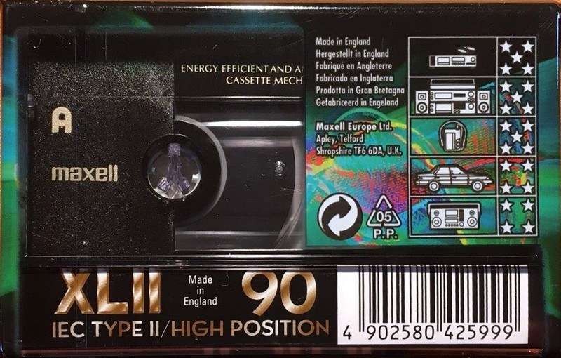 Compact Cassette Maxell XLII 90 Type II Chrome 1998 Europe