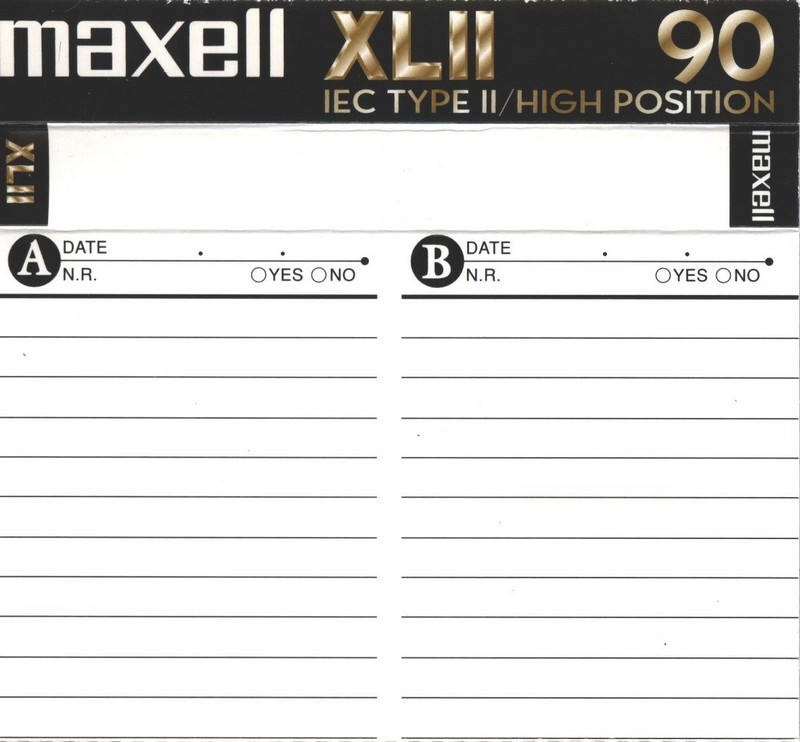 Compact Cassette: Maxell / Hitachi Maxell - XLII 90