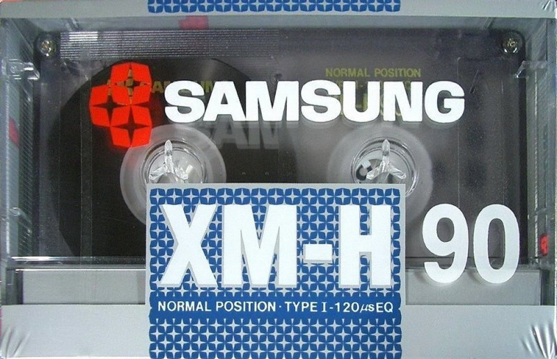 Compact Cassette Samsung XM-H 90 Type I Normal 1988 South Korea