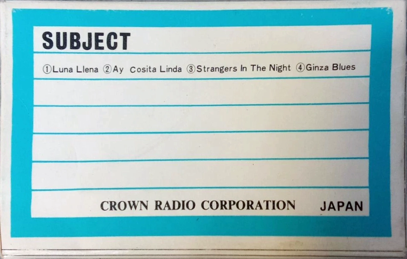 Compact Cassette Crown / Crown Radio Corporation 15 "AM-N-117" Demonstration Tape 1978 Japan