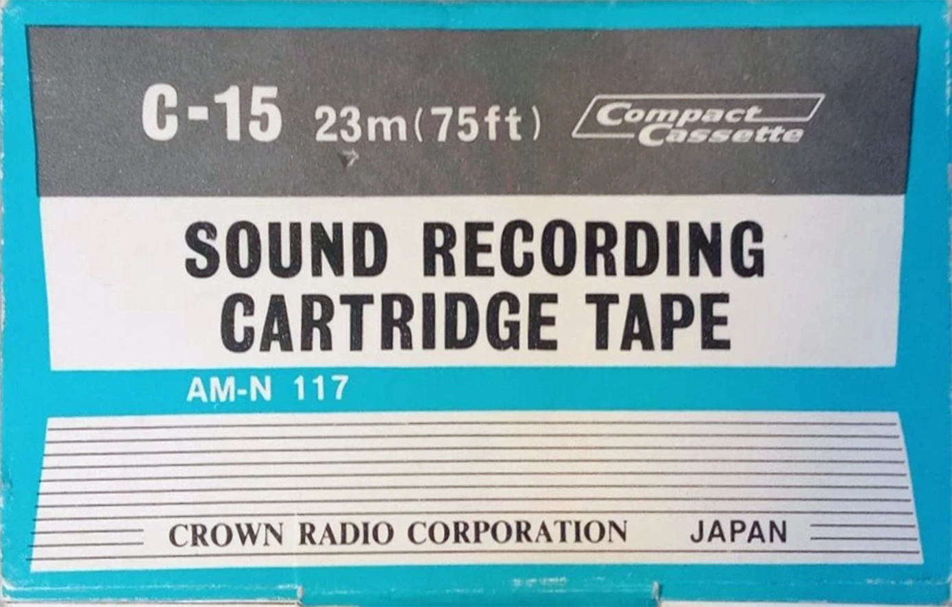 Compact Cassette Crown / Crown Radio Corporation 15 "AM-N-117" Demonstration Tape 1978 Japan