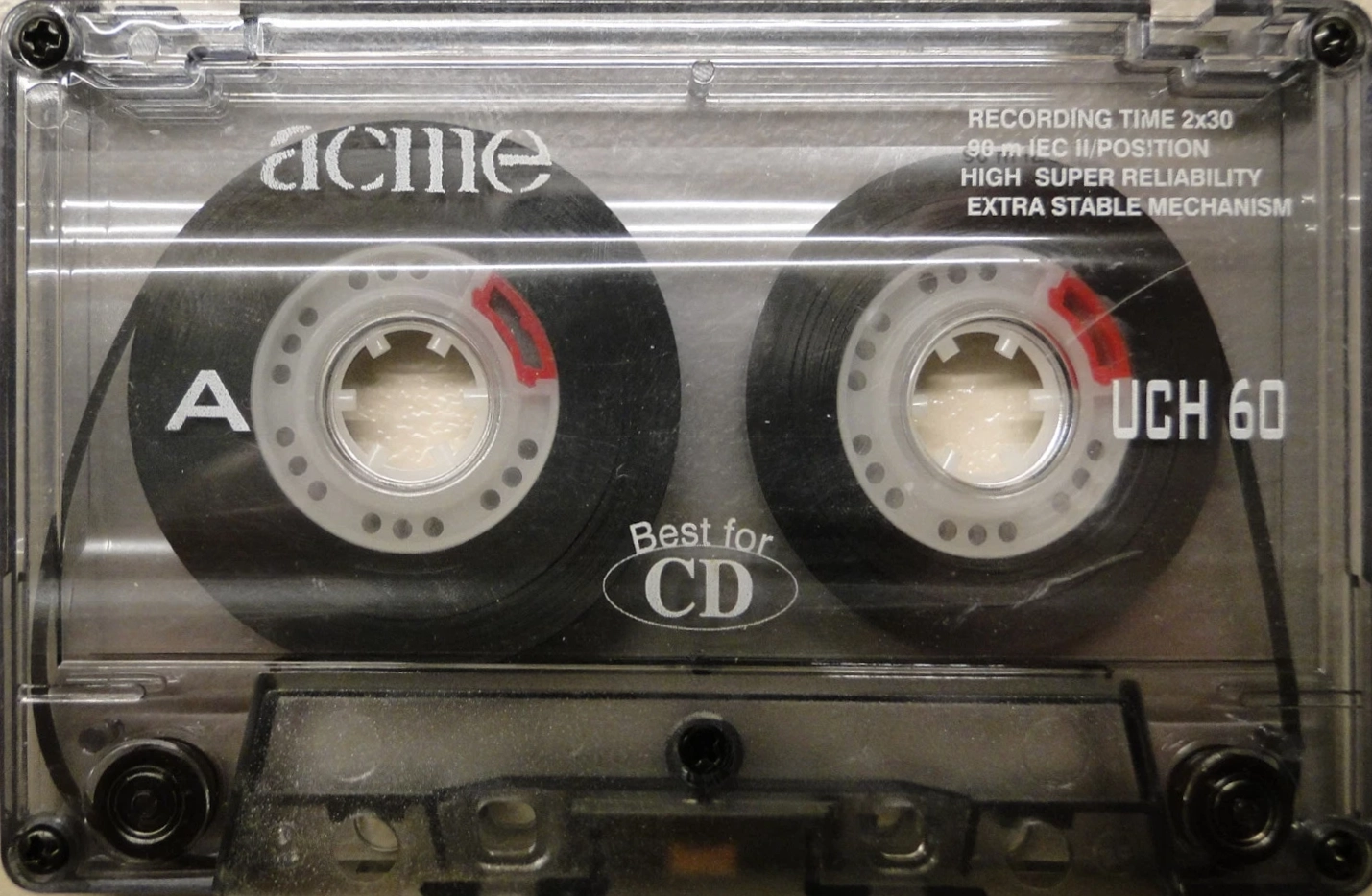Compact Cassette Acme UCH 60 Type II Chrome 1997 Europe