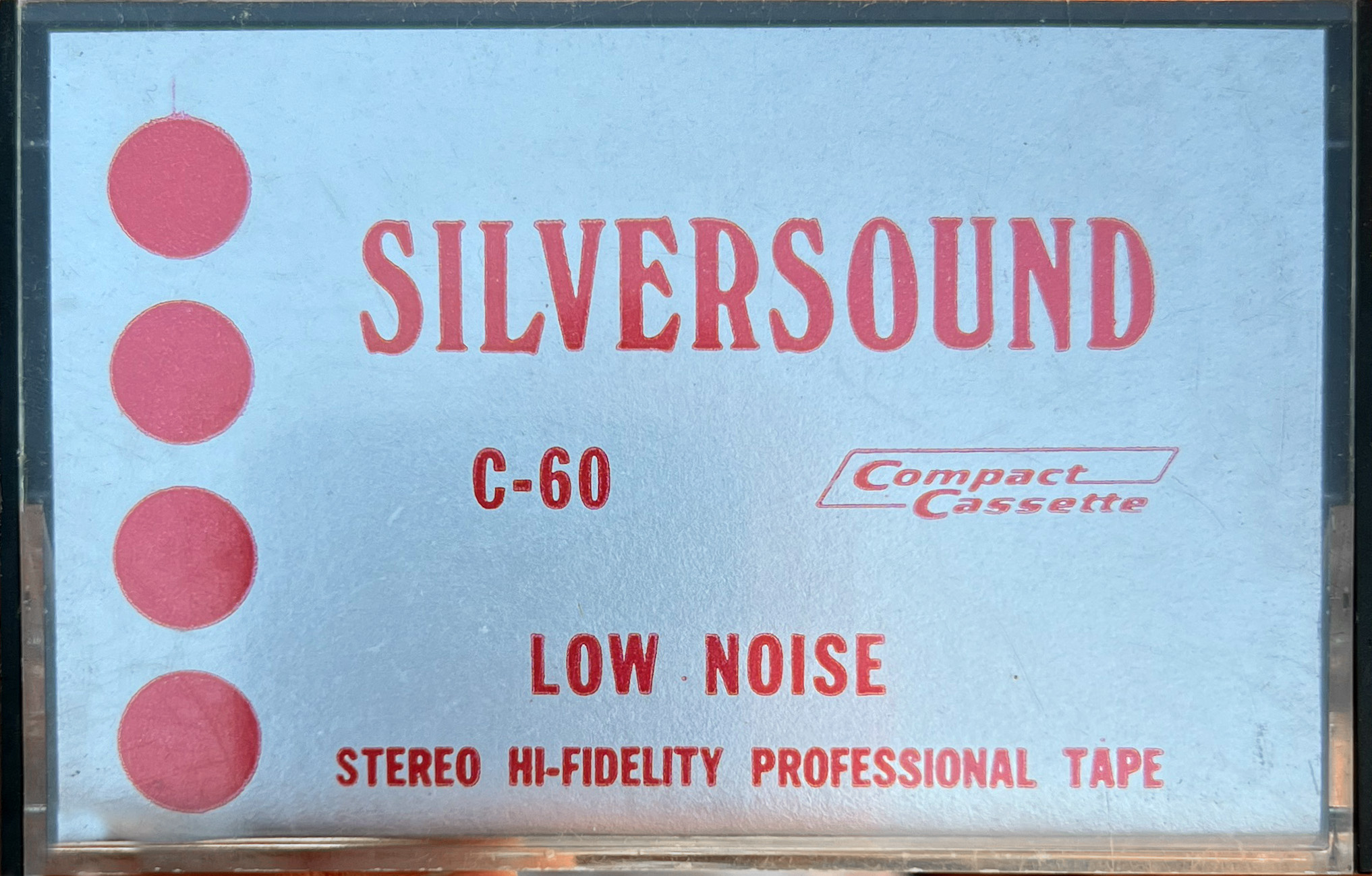 Compact Cassette Silversound 60 Type I Normal USA