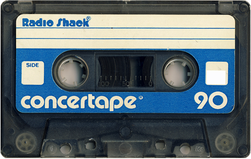 Compact Cassette Radio Shack Concertape 90 Type I Normal 1985 USA