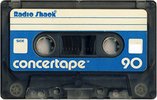 Compact Cassette Radio Shack Concertape 90 Type I Normal 1985 USA