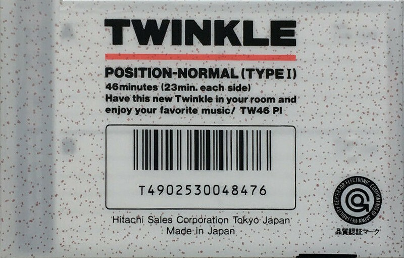 Compact Cassette Hitachi Twinkle 46 Type I Normal 1986 Japan
