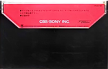 Compact Cassette CBS / Sony Duad 60 Type III Ferro Chrome 1975 Japan