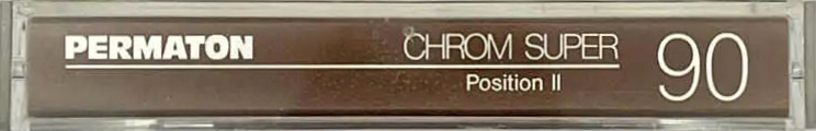 Compact Cassette Permaton Chrom Super 90 Type II Chrome 1978 Europe