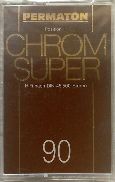 Compact Cassette Permaton Chrom Super 90 Type II Chrome 1978 Europe