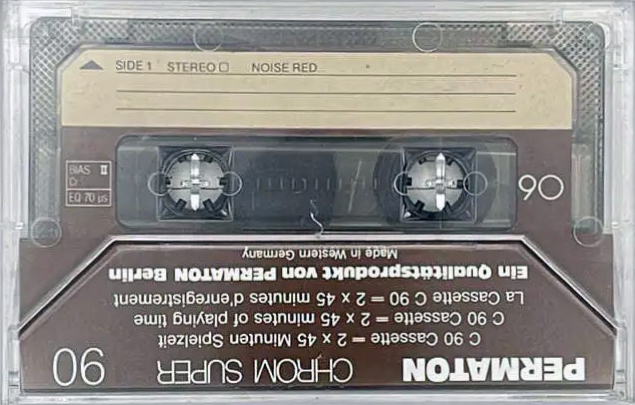 Compact Cassette Permaton Chrom Super 90 Type II Chrome 1978 Europe