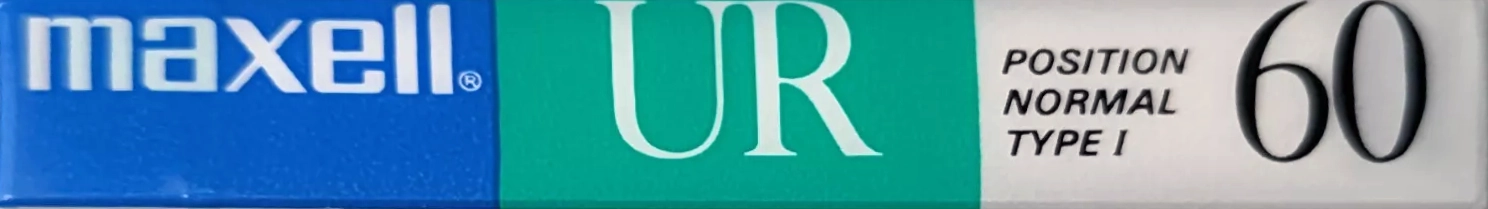 Compact Cassette Maxell UR 60 Type I Normal 1988 Japan