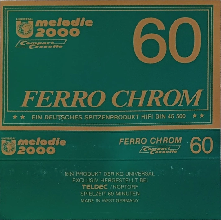 Compact Cassette Melodie 2000 60 Type III Ferro Chrome 1985 Germany