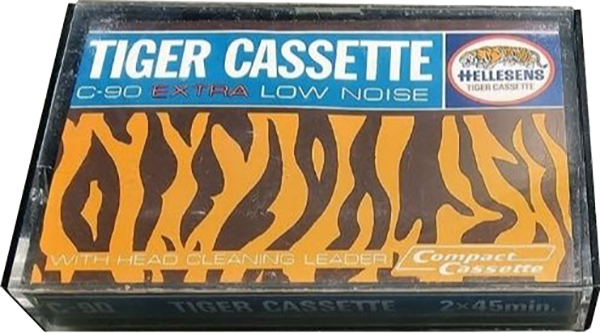 Compact Cassette Hellesens Tiger Cassette 90 "Extra Low Noise" Type I Normal 1979 Europe