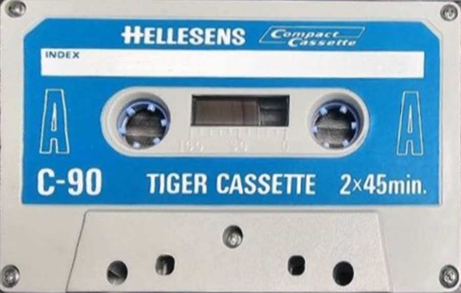 Compact Cassette Hellesens Tiger Cassette 90 "Extra Low Noise" Type I Normal 1979 Europe