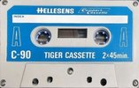 Compact Cassette Hellesens Tiger Cassette 90 "Extra Low Noise" Type I Normal 1979 Europe