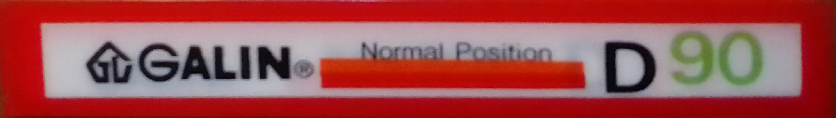 Compact Cassette Galin 90 Type I Normal 1988 Hong Kong