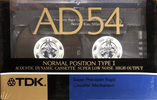 Compact Cassette TDK AD 54 "AD-54K" Type I Normal 1989 Japan