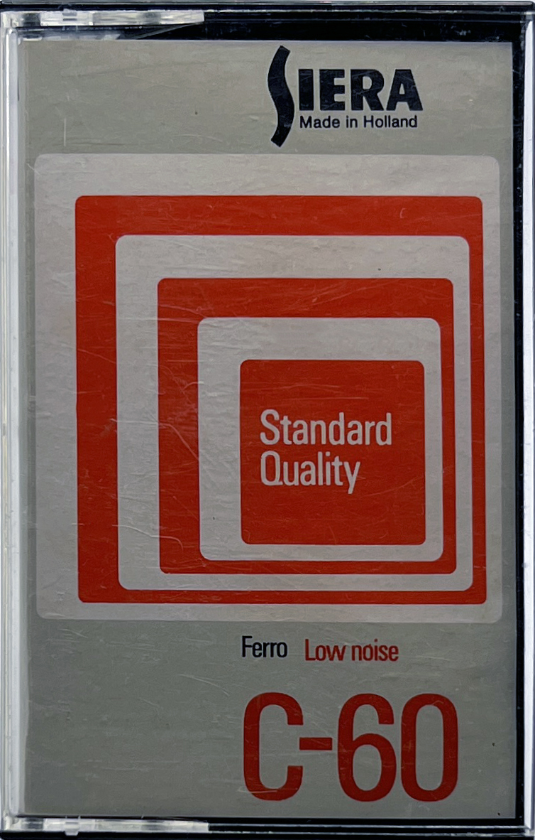 Compact Cassette Siera Standard Quality 60 Type I Normal 1975 Europe