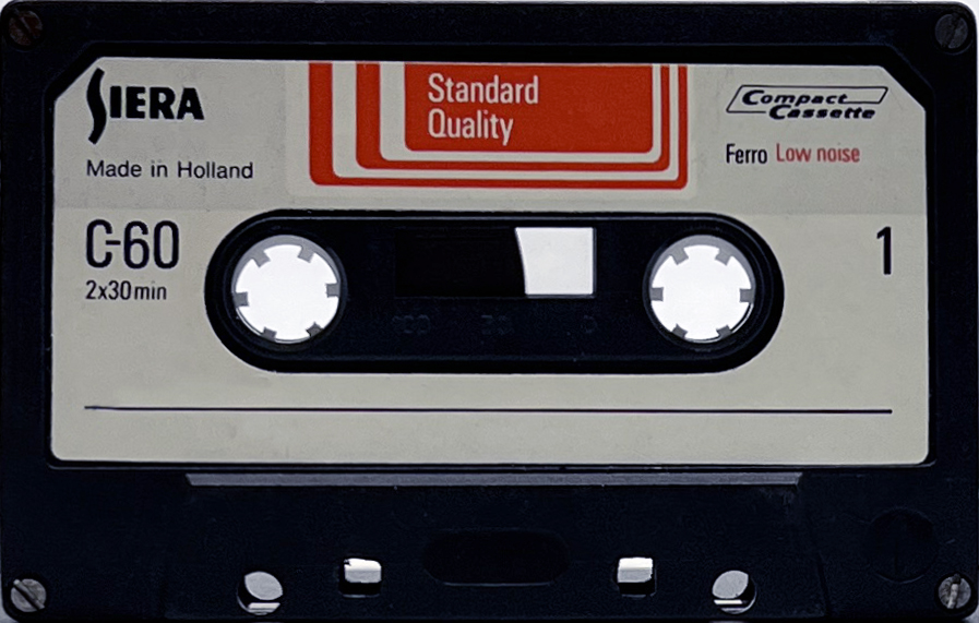 Compact Cassette Siera Standard Quality 60 Type I Normal 1975 Europe