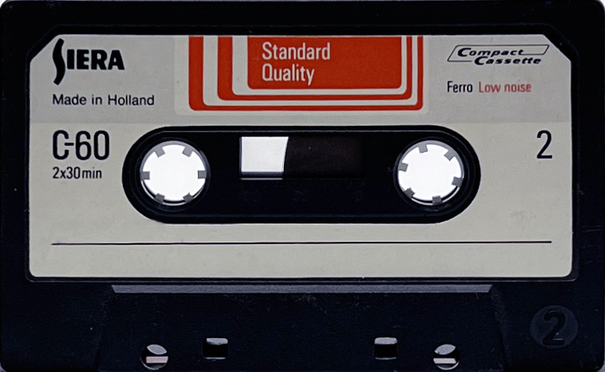 Compact Cassette Siera Standard Quality 60 Type I Normal 1975 Europe