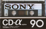 Compact Cassette Sony CD-α 90 Type II Chrome 1978 Germany