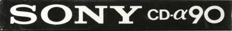 Compact Cassette Sony CD-α 90 Type II Chrome 1978 Germany