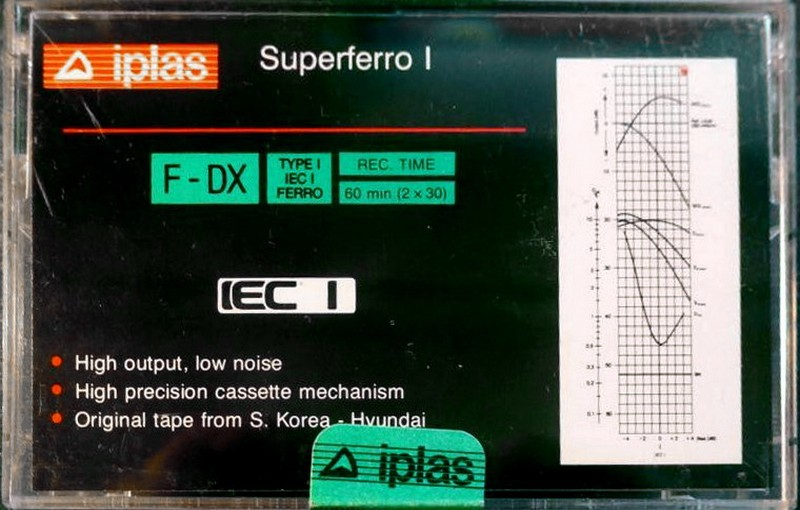Compact Cassette Iplas 60 "F-DX" Type I Normal 1992 Yugoslavia
