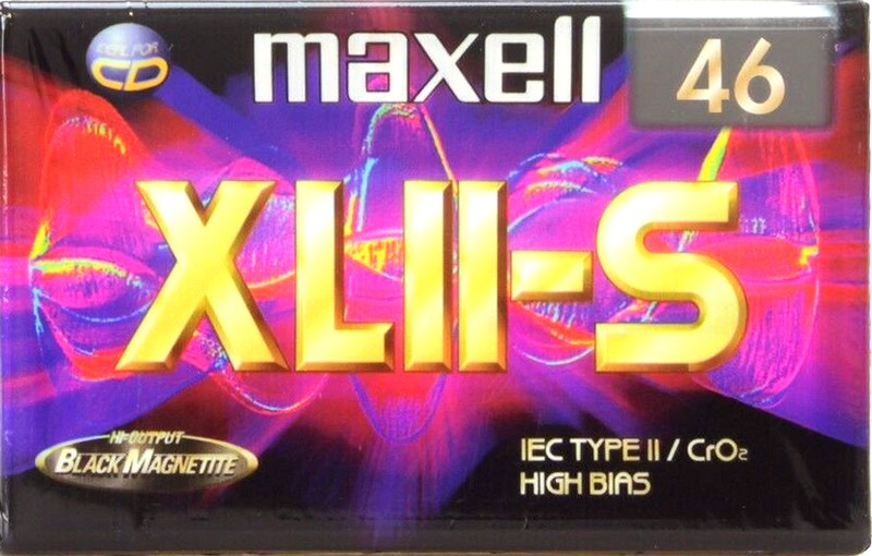 Compact Cassette Maxell XLII-S 46 Type II Chrome 1998 Europe
