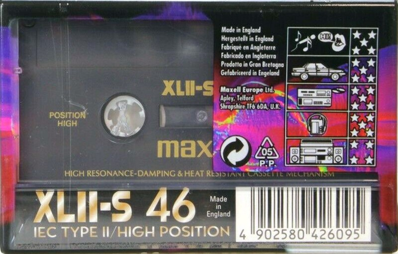 Compact Cassette Maxell XLII-S 46 Type II Chrome 1998 Europe
