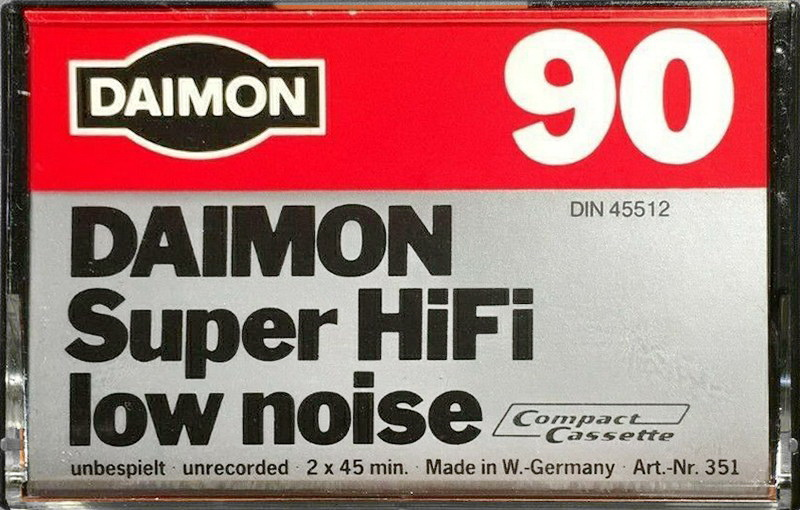 Compact Cassette Daimon Super 90 Type I Normal 1977 Germany