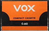 Compact Cassette VOX 60 Type I Normal Japan