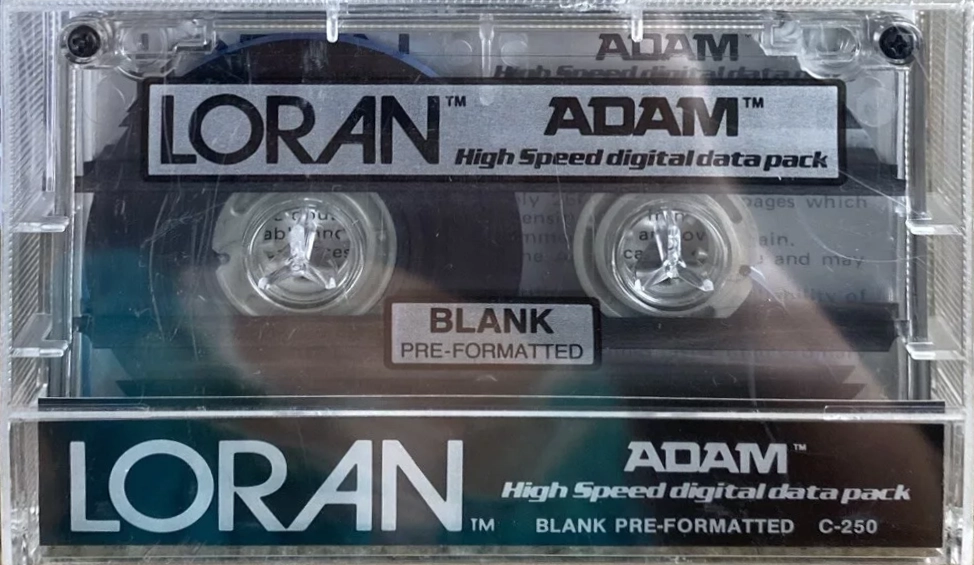 Compact Cassette Loran 60 "ADAM High Speed Digital Data Pack C-250" Computer Cassette USA