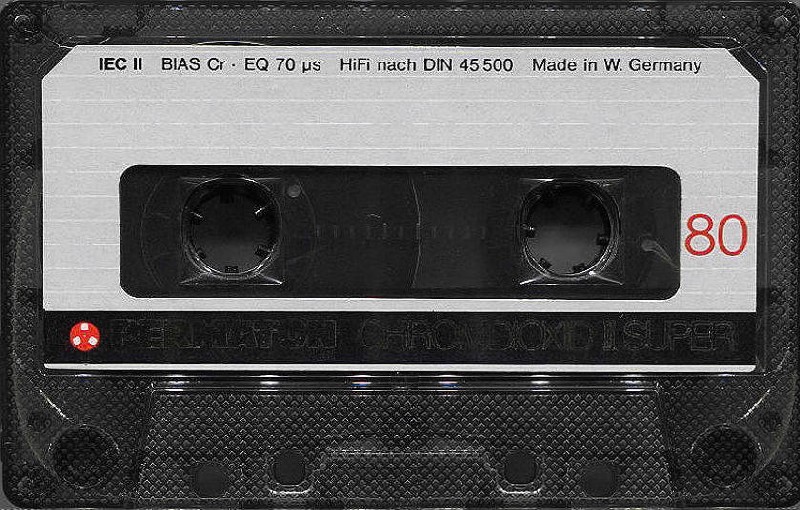 Compact Cassette Permaton 80 Type II Chrome 1980 Germany