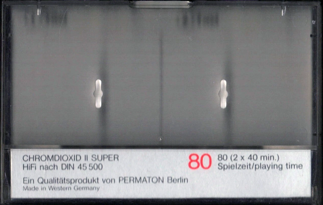 Compact Cassette Permaton Cromdioxid II Super 80 Type II Chrome 1980 Germany
