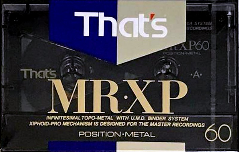 Compact Cassette Thats MR-XP 60 Type IV Metal 1991 Japan
