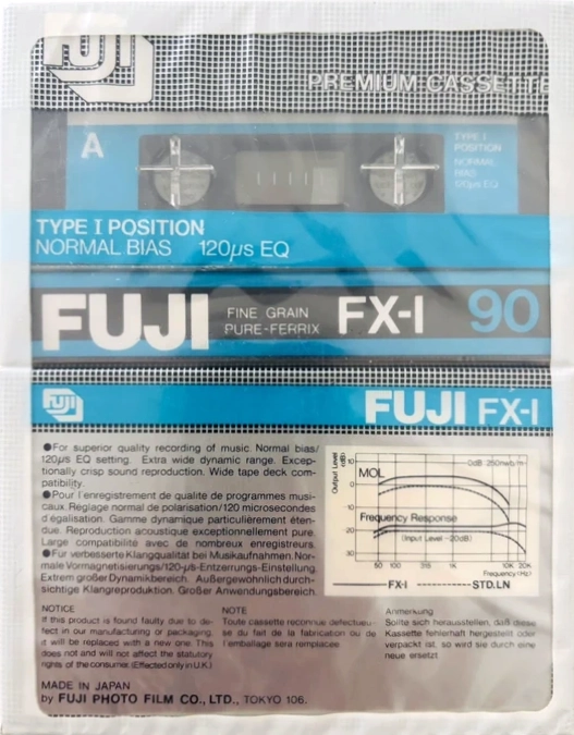 2 pack Fuji FX-I 90 Type I Normal 1980 Europe, North America