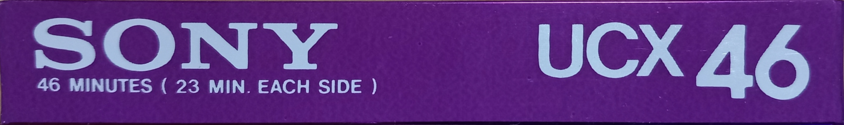 Compact Cassette Sony UCX 46 Type II Chrome 1982 Japan