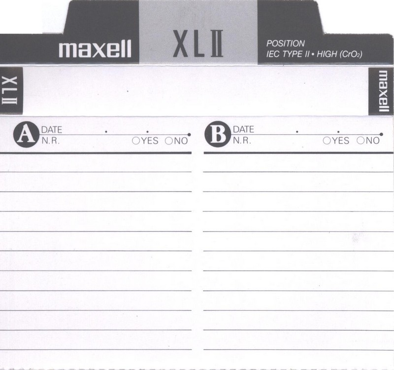 Compact Cassette: Maxell / Hitachi Maxell - XLII 90