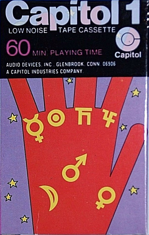 Compact Cassette Capitol 1 Psychedelic Fingers 60 Type I Normal 1970 USA