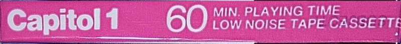 Compact Cassette Capitol 1 Psychedelic Fingers 60 Type I Normal 1970 USA