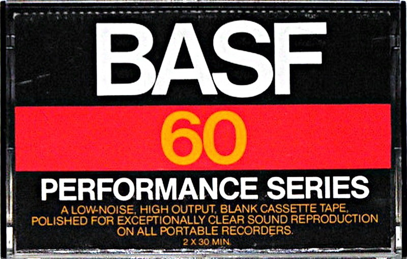 Compact Cassette BASF performance series 60 Type I Normal 1976 USA