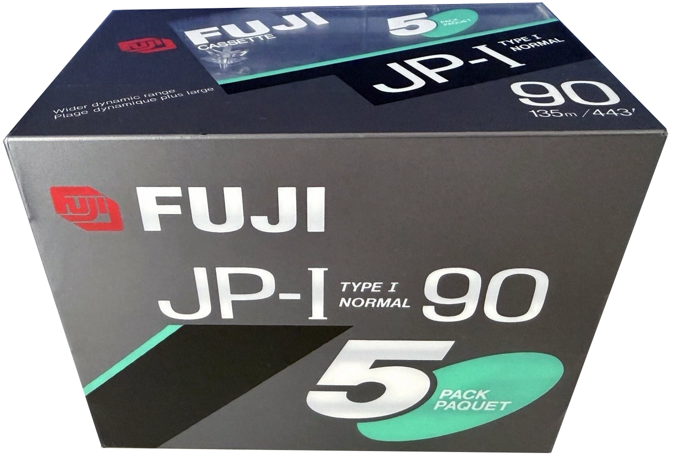 5 pack Fuji JP-I 90 Type I Normal 1989 Europe