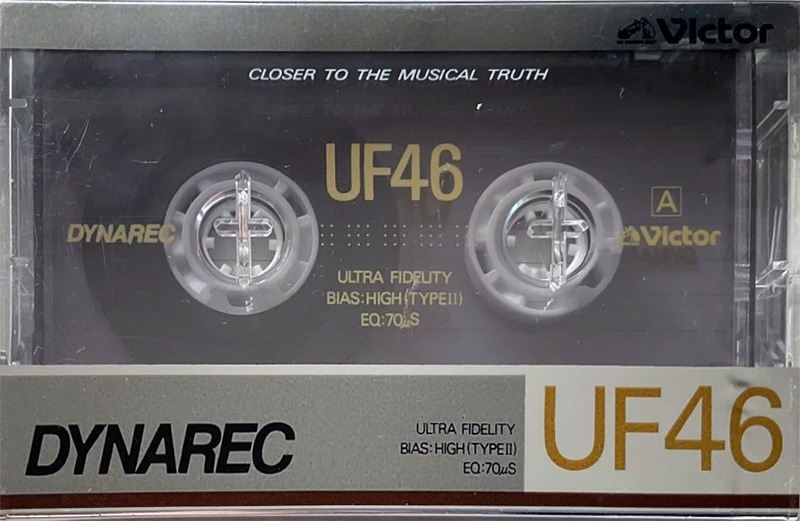 Compact Cassette Victor UF 46 Type II Chrome 1985 Japan