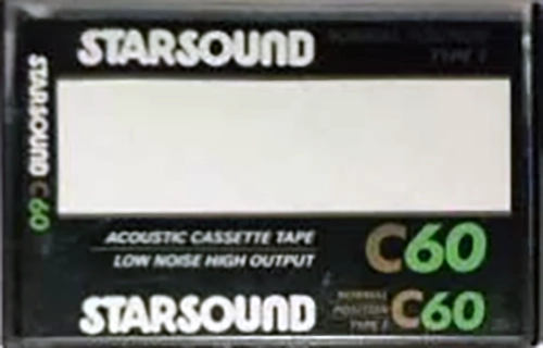 Compact Cassette Starsound 60 Type I Normal Unknown Country