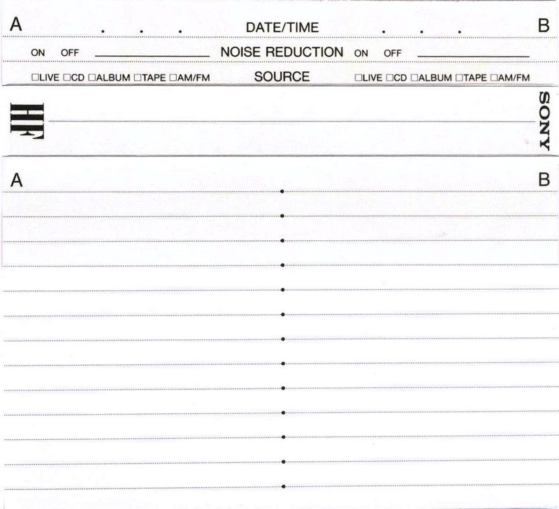 Compact Cassette Sony HF 90 Type I Normal 1992 Europe