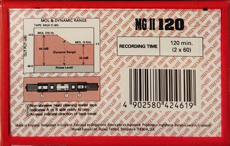 Compact Cassette: Maxell / Hitachi Maxell - MG II 120