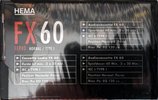 Compact Cassette Hema FX 60 Type I Normal 1995 Netherlands